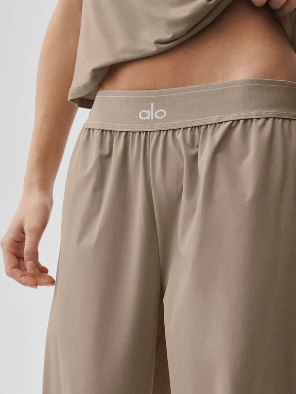 Alo Yoga Gravel Loose Fit Casual Wide Leg Regular Pants Daily Trousers💗💐 - Picture 4 of 7